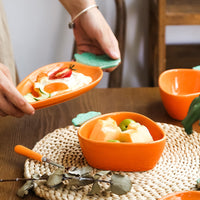 Carrot-Shaped Serving Dish – Cute Vegetable Design Bowl & Plate for Restaurant & Home Dining