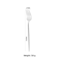 304 Stainless Steel Dinner Fork, Mirror Polished Long Handle Western Table Fork