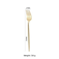 304 Stainless Steel Dinner Fork, Mirror Polished Long Handle Western Table Fork