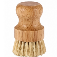Wooden Palm Dish Brush – Natural Fiber Kitchen Scrubber