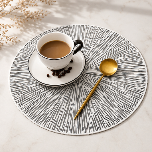 European Hollow Out Placemat – Round Ins Heat Resistant Table Mat