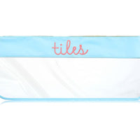 Large Mahjong Storage Bag – Waterproof PVC Travel Organizer with Letter Design for Mahjong Sets & Accessories