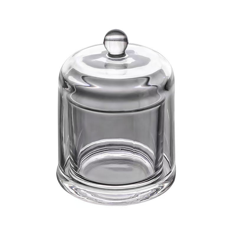 Glass Cloche Cover Candle Display Dome Windproof Cover