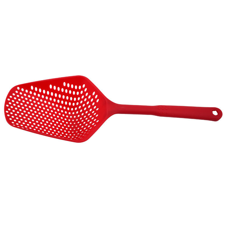Large Plastic Slotted Spatula Long Handle Draining Scoop Kitchen Strainer Shovel