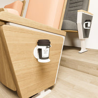 Foldable Wall Mount Cup Holder, Self-Adhesive Punch-Free Water Coffee Cup Storage Rack