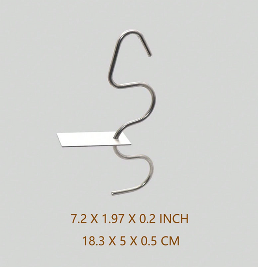 Stainless Steel Jar Stirrer – S-Shaped Mixing Tool for Nut Butter, Jam & Sauces