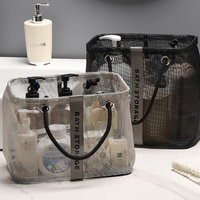 Mesh Shower Caddy Bag – Portable Bath Storage Organizer, Travel Toiletry Bag for Bathroom, Gym & Camping
