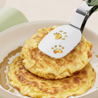 Bear-Shaped Stainless Steel Kitchen Tongs –  Food Turner with Drain Holes, Lock Clip & Non-Slip Handle
