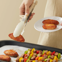 Silicone Kitchen Tongs – 27cm Food Grade Cooking Tongs with Standing Feet