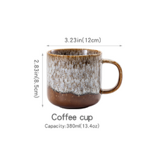 220ml Ceramic Coffee Mug – Reactive Glaze Stoneware Cup with Handle for Coffee, Tea, Latte, Café, Restaurant & Home Drinkware
