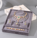 Velvet Jewelry Display Tray – Necklace, Ring, Earring & Bracelet Organizer Stand for Boutique, Showcase, Countertop & Home Storage