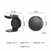 Foldable Wall Mount Cup Holder, Self-Adhesive Punch-Free Water Coffee Cup Storage Rack
