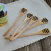Honeycomb Carved Wooden Stirring Spoon