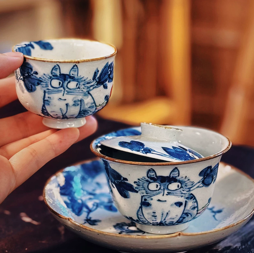 Ink Whiskers Blue Blossom Tea Collection