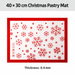 Christmas Snowflake Silicone Pastry Mat, Holiday Baking Mat