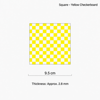 Checkerboard Acrylic Coaster – Square Colorful Drink Mat