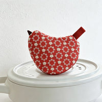 Embroidered Bird Pot Handle Cover – Heat Insulated Kitchen Lid Protector