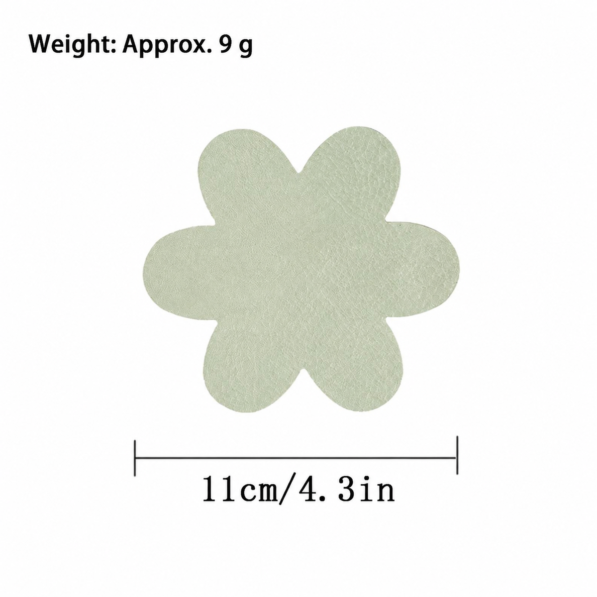 Flower Leather Coaster – Pastel Floral Cup Mat with Textured Surface