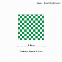 Checkerboard Acrylic Coaster – Square Colorful Drink Mat