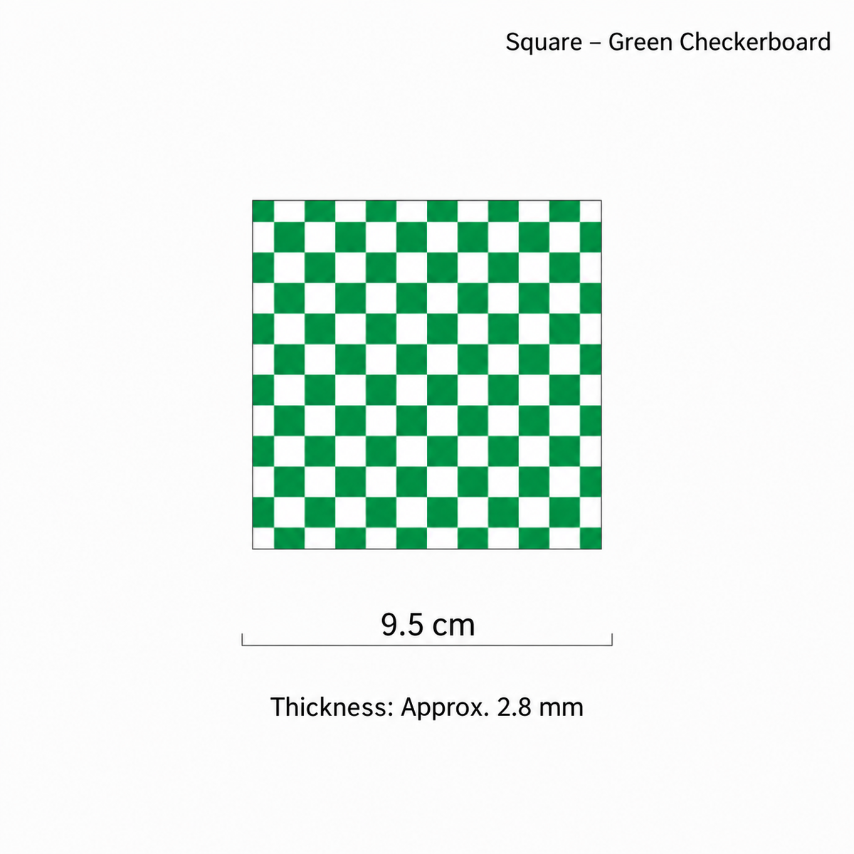 Checkerboard Acrylic Coaster – Square Colorful Drink Mat