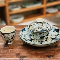 Lily Bloom Handpainted Tea Ceremony Set