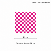 Checkerboard Acrylic Coaster – Square Colorful Drink Mat