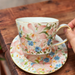 Painted Blossom Coffee Cup & Saucer
