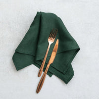 Linen Napkins for Effortlessly Elegant Dining, 34 x 34 cm Cloth Napkins in Earthy Colors