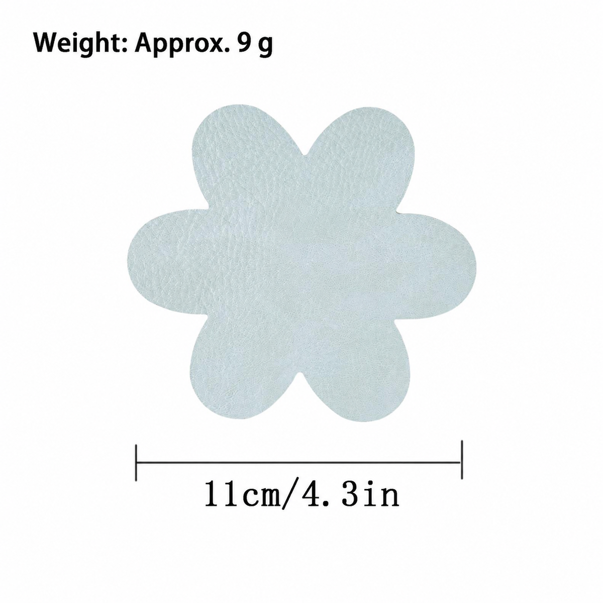 Flower Leather Coaster – Pastel Floral Cup Mat with Textured Surface