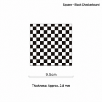 Checkerboard Acrylic Coaster – Square Colorful Drink Mat