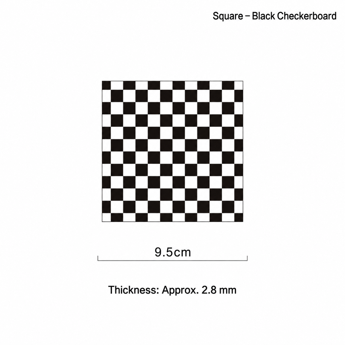 Checkerboard Acrylic Coaster – Square Colorful Drink Mat