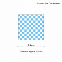 Checkerboard Acrylic Coaster – Square Colorful Drink Mat
