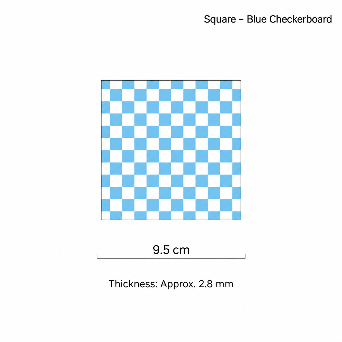 Checkerboard Acrylic Coaster – Square Colorful Drink Mat