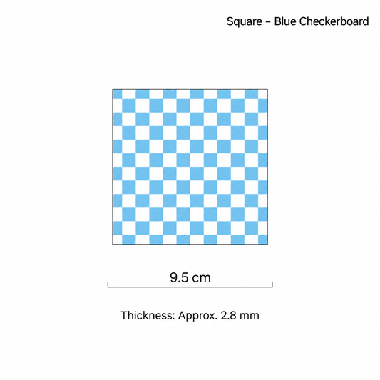 Checkerboard Acrylic Coaster – Square Colorful Drink Mat