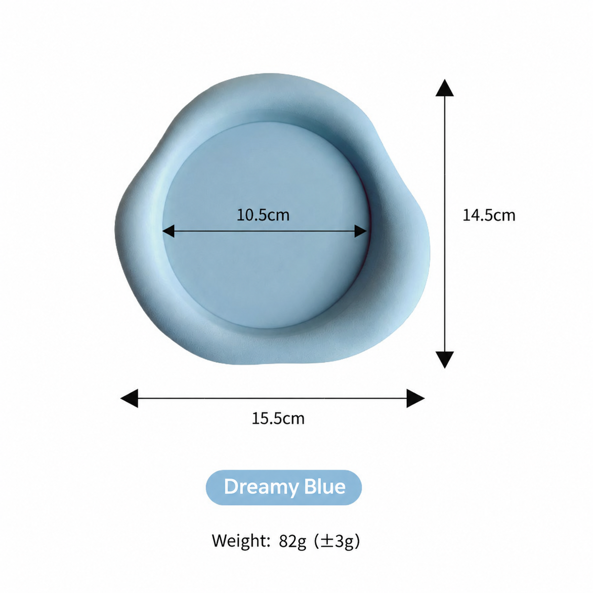 Irregular Silicone Coaster – Modern Cup Mat with Raised Edge