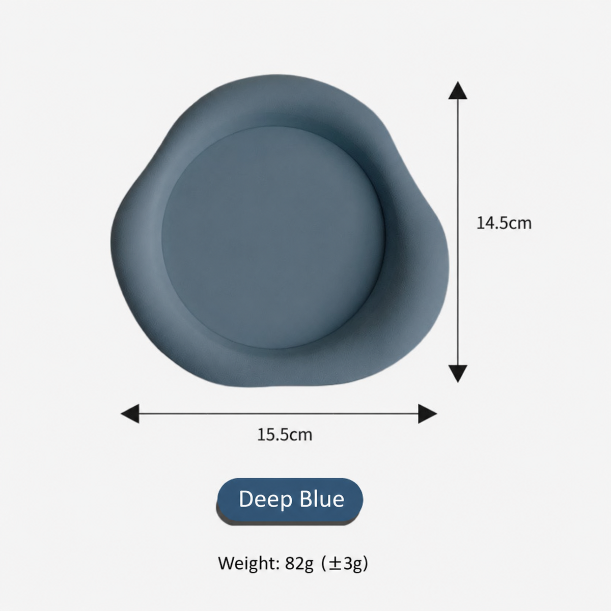 Irregular Silicone Coaster – Modern Cup Mat with Raised Edge
