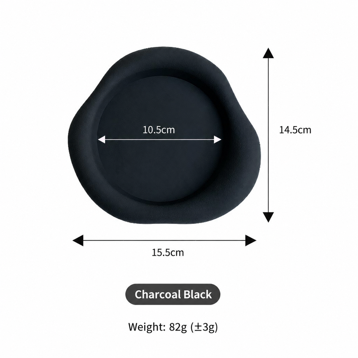 Irregular Silicone Coaster – Modern Cup Mat with Raised Edge