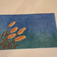 Reed Whisper Embroidered Tea Mat