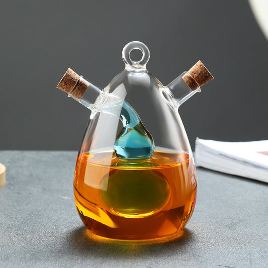 Borosilicate Glass Oil & Vinegar Dispenser – Fine Spout Seasoning Bottle