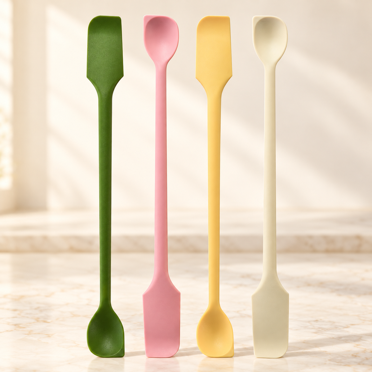 Silicone Spatula and Spoon Set Double Ended Kitchen Utensils