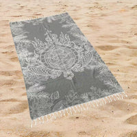 Tropical Sea Turtle Beach Towel Oversized Rectangular Quick-Dry Absorbent Shawl Summer Coastal Swim Wrap Travel Blanket with Fringe Edge