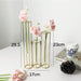 Test Tube Glass Vase Set with Metal Stand