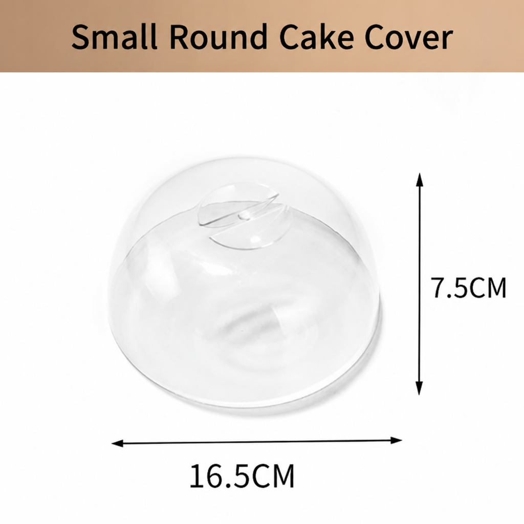 Acrylic Cake Dome Cover with Handle, Clear Food Display Cloche