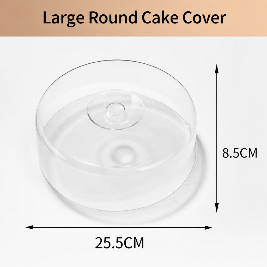 Acrylic Cake Dome Cover with Handle, Clear Food Display Cloche