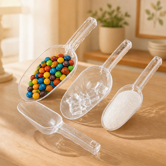 Polycarbonate Ice Scoop, Clear Multipurpose Food-Grade Scoop