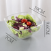 Round Acrylic Salad Bowl, Large Clear Serving Bowl