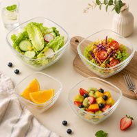 Round Acrylic Salad Bowl, Large Clear Serving Bowl