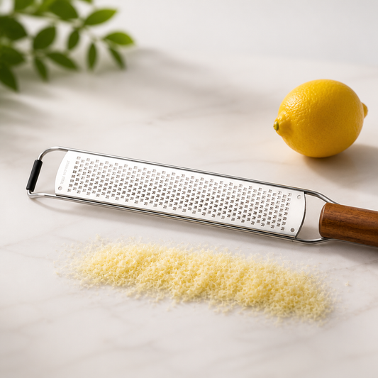 Stainless Steel Cheese Peeler with Ergonomic Wood Handle
