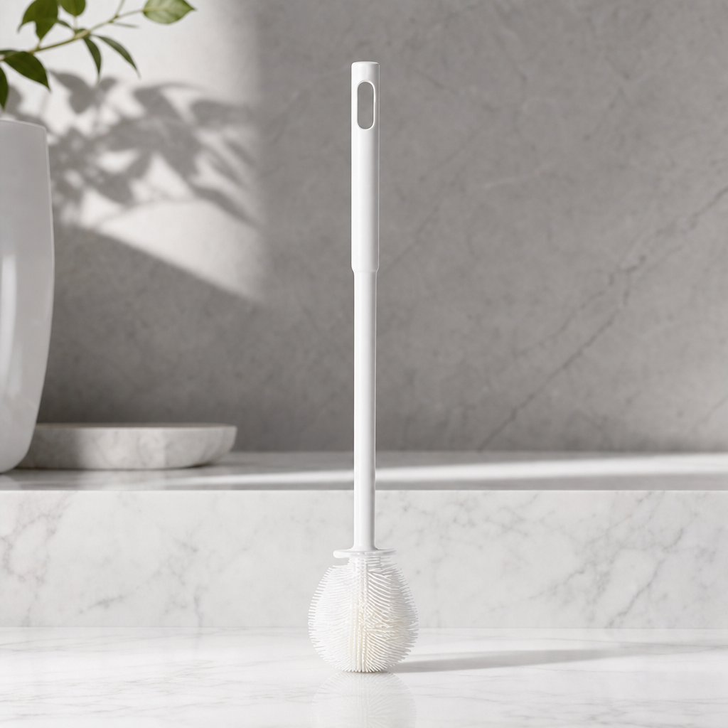 Silicone Cup Brush – Soft Bristle Bottle Cleaning Brush, 90° Corner Scrubber for Water Bottle Mug Glass Cup Kitchen Cleaning