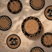 Round Rubber Placemat Set – Vintage Floral Table Mat Set